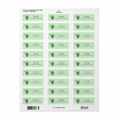 Étiquettes de adresse CosyBun (Feuille entière)