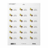 Étiquettes de adresse couple personnalisés (Feuille entière)