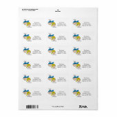 Étiquettes de adresse couple personnalisés (Feuille entière)