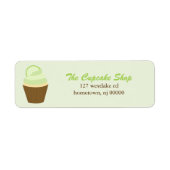 Étiquettes de adresse Cupcake (Devant)