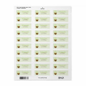 Étiquettes de adresse Cupcake (Feuille entière)