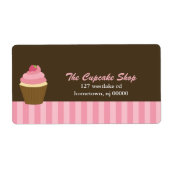Étiquettes de adresse Cupcake (Devant)