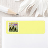 ÉTIQUETTES DE ADRESSE CYCLISTES (En situation)