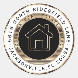 Étiquettes de adresse d'agent immobilier en méta