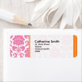 Étiquettes de adresse Dames Personnalisables rose (En situation)