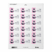 Étiquettes de adresse d'Ancres nautiques (Feuille entière)