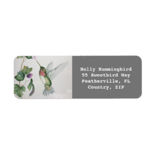 Étiquettes de adresse d'aquarelle du jardin des c