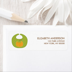 Étiquettes de adresse de baby shower d'automne