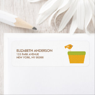 Étiquettes de adresse de baby shower d'automne