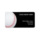 Étiquettes de adresse de baseball (Devant)
