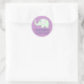 Étiquettes de adresse de bébés éléphants (Sac)