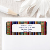 Étiquettes de adresse de Bibliophile (Art Nouveau) (En situation)