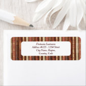 Étiquettes de adresse de Bibliophile (Sunny Side) (En situation)