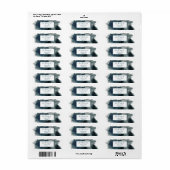 Étiquettes de adresse de bleuets (Feuille entière)
