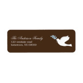 Étiquettes de adresse de Blue Dove (Devant)