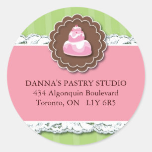 Étiquettes de adresse de boulangerie