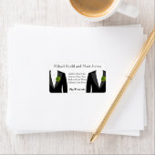 Étiquettes de adresse de carnation verte pour Mari (En situation)