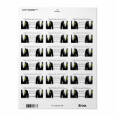 Étiquettes de adresse de carnation verte pour Mari (Feuille entière)