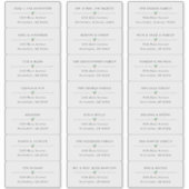 Étiquettes de adresse de cartes de Noël transparen (Devant)