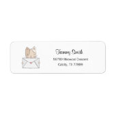 Étiquettes de adresse de chat, Stickers d'adresse  (Devant)