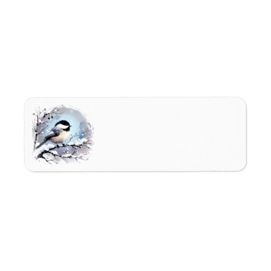 Étiquettes de adresse de chickadee (Devant)