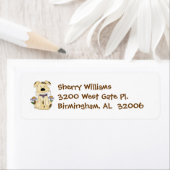 Étiquettes de adresse de chiens (En situation)