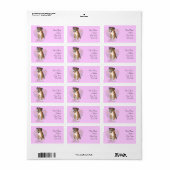 Étiquettes de adresse de chiens de boxe (Feuille entière)