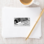 Étiquettes de adresse de chiot (En situation)