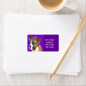 Étiquettes de adresse de chiot (En situation)