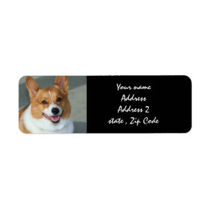 Étiquettes de adresse de corgi de Gallois