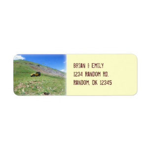 Étiquettes de adresse de coutume de cowboy de jee