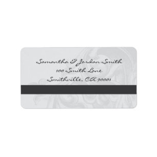 Étiquettes de adresse de défilement élégants