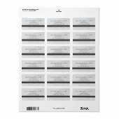 Étiquettes de adresse de défilement élégants (Feuille entière)