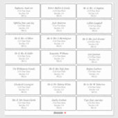 Étiquettes de adresse de destinataires transparent (Feuille)