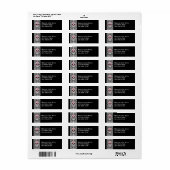 Étiquettes de adresse de fantaisie de retour de (Feuille entière)