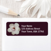 Étiquettes de adresse de fleurs Lotus (En situation)
