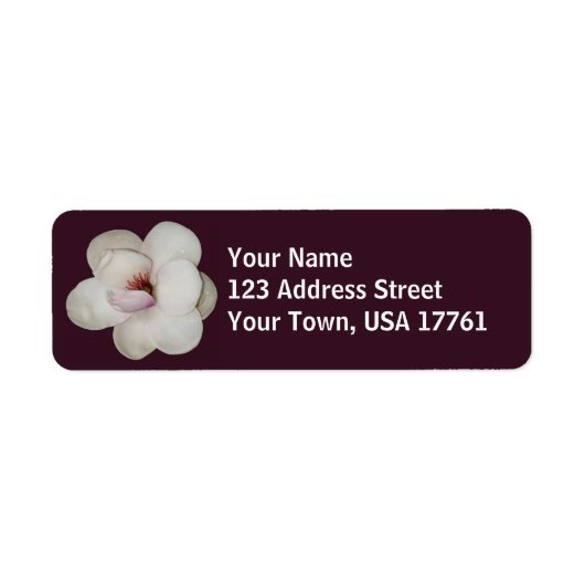 Étiquettes de adresse de fleurs Lotus (Devant)