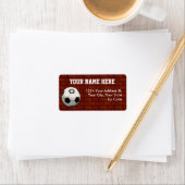 Étiquettes de adresse de football (En situation)