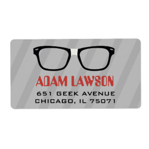 Étiquettes de adresse de Geek d'ordinateur de lune