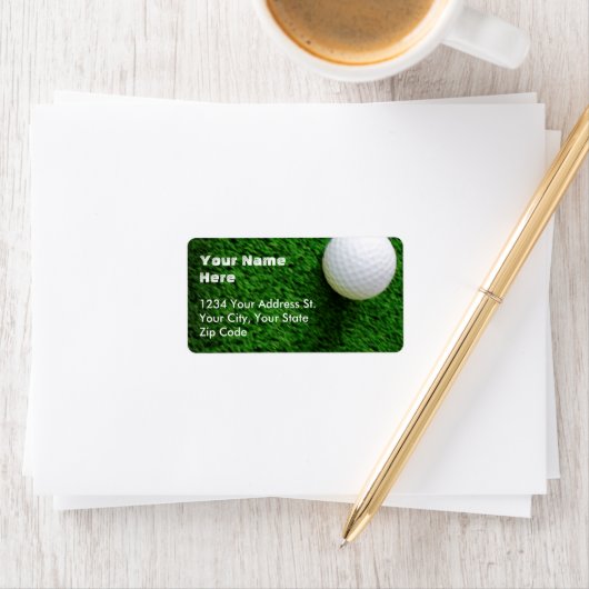 Étiquettes de adresse de golf (En situation)