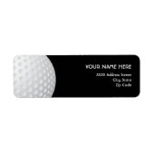 Étiquettes de adresse de golf (Devant)