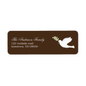 Étiquettes de adresse de Green Dove (Devant)