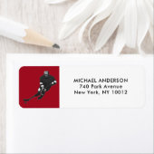 Étiquettes de adresse de hockey de retour (En situation)