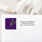 Étiquettes de adresse de hockey de retour (En situation)