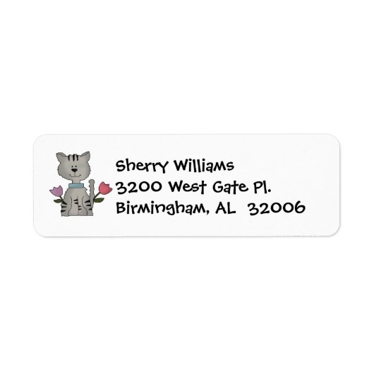 Étiquettes de adresse de Kitty (Devant)