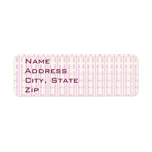 Étiquettes de adresse de la carte de détection de (Devant)