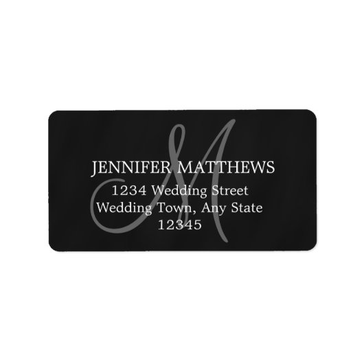 Étiquettes de adresse de la carte de réponse Maria (Devant)