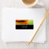 Étiquettes de adresse de la coupe du café (En situation)