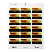 Étiquettes de adresse de la coupe du café (Feuille entière)