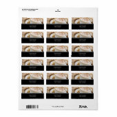 Étiquettes de adresse de la coupe du café (Feuille entière)